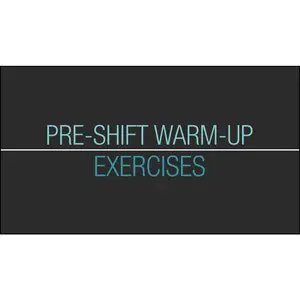 Back Safety: Pre-Shift Warm-up Exercises Streaming Video - English Main Image