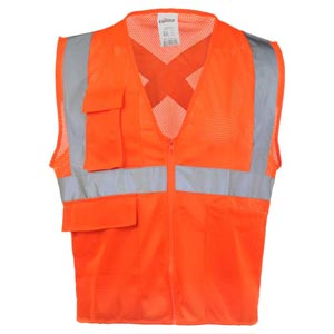 2XL/3XL Safety Vest, Orange