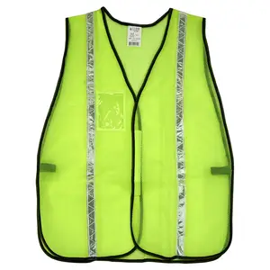 J. J. Keller® SAFEGEAR® Non-Certified Safety Vest - Hook & Loop Closure with 1" PVC Tape - Lime Green Main Image