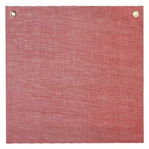 Warning Flag with Vinyl Mesh - Red, with Grommet Main Image