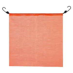 Warning Flag with Vinyl Mesh - Orange, with Bungee Cord Main Image