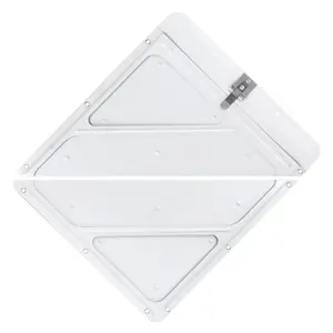 Rivetless Split Aluminum Placard Holder w/Back Plate - Painted White, 11.88" W x 13.81" H x .25" D Main Image