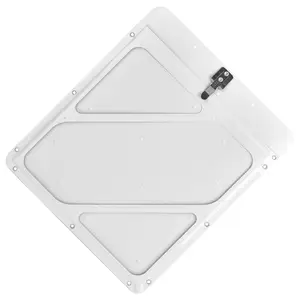 Rivetless Aluminum Placard Holder with Back Plate - Painted White, 11.88” W x 13.81” L x .25” H Main Image