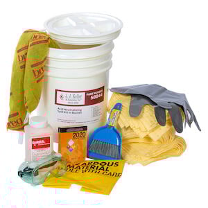 Battery Acid Spill Kit in 5-Gallon Bucket Main Image