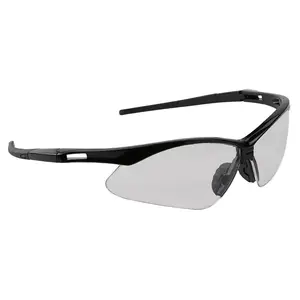 J. J. Keller® SAFEGEAR® Safety Glasses with Black Frames - Black Frame, Clear Anti-Scratch Lens Main Image