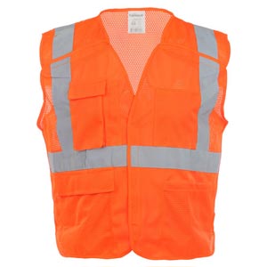 2XL/3XL Safety Vest, Orange