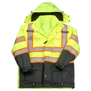 J. J. Keller® SAFEGEAR® 3-in-1 Removable Fleece-Lined Parka Jacket Type R Class 3 - Medium Main Image