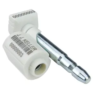J. J. Keller® Uncoated Pin Bolt Seal - Model #: HBSUP8 - Stock, White Main Image