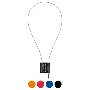 J. J. Keller® 1.5mm Cable Seal, Model #: SCS150 - Stock, Barcoded, 12", Black Main Image