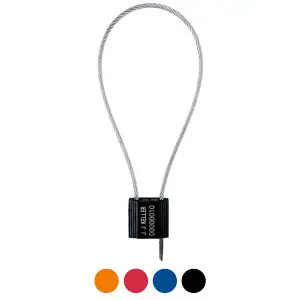 J. J. Keller® 3.25mm Cable Seal, Model #: HCS325 - Stock, Barcoded, 14", Black Main Image