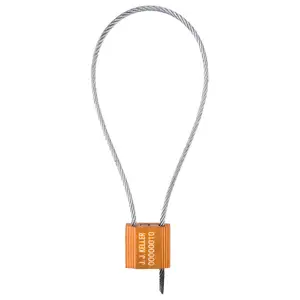 J. J. Keller® 3.25mm Cable Seal, Model #: HCS325 - Stock, 14", Orange Main Image