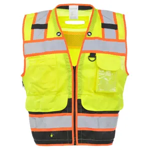 J. J. Keller® SAFEGEAR® Black Bottom Safety Vest Type R Class 2 - Zipper Closure - S/M Main Image