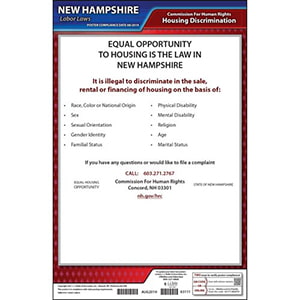 New Hampshire Fair Housing Poster