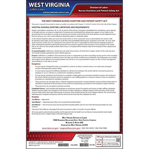 West Virginia Nurses Overtime and Patient Safety Act Poster