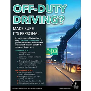 Off-Duty Driving? Make Sure It's Personal - Motor Carrier Safety Poster