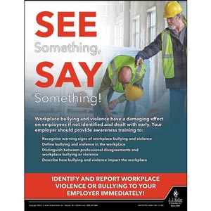 See Something Say Something - Construction Safety Poster