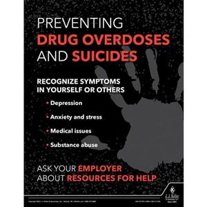 Preventing Drug Overdoses and Suicides - Workplace Safety Training Poster
