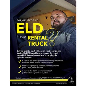 Do You Need An ELD In Your Rental Truck - Motor Carrier Safety Poster