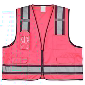 Pink L/XL Safety Vest