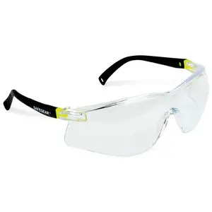 J. J. Keller® SAFEGEAR® Adjustable Temple Safety Glasses - Clear Frame, Clear Lens Main Image