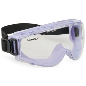 J. J. Keller® SAFEGEAR® Adjustable Molded Safety Goggles - Clear Frame, Clear Lens Main Image
