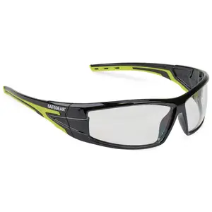 J. J. Keller® SAFEGEAR® Full Frame Safety Glasses - Black Frame, Clear Lens Main Image