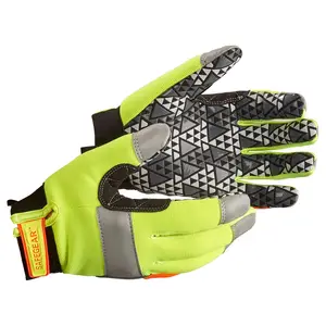 J. J. Keller® SAFEGEAR® Hi-Vis Dexterity Grip Gloves - Small, 1 Pair Main Image