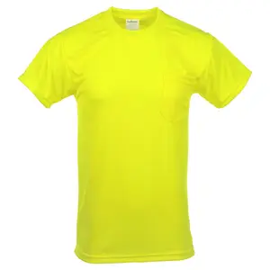 J. J. Keller® SAFEGEAR® Hi-Vis T-Shirt With Pocket, Non-Certified - 3X-Large, Lime Green Main Image