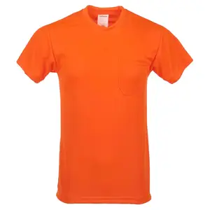 J. J. Keller® SAFEGEAR® Hi-Vis T-Shirt With Pocket, Non-Certified - 5X-Large, Orange Main Image