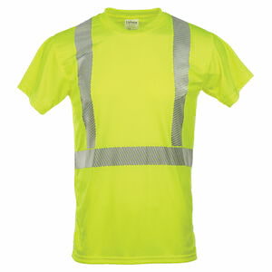 J. J. Keller® SAFEGEAR® Hi-Vis T-Shirt, Type R Class 2 - 2X-Large, Lime Green Main Image