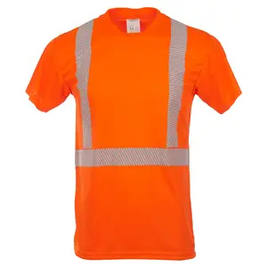 J. J. Keller® SAFEGEAR® Hi-Vis T-Shirt, Type R Class 2 - Small, Orange Main Image