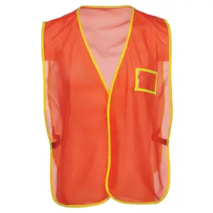 J. J. Keller® SAFEGEAR® Hi-Vis Universal Safety Vest - Hook & Loop, No Tape - Orange Main Image