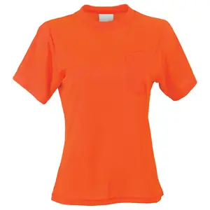 J. J. Keller® SAFEGEAR® Women’s Fit Hi-Vis Non-Certified T-Shirt with Pocket - 2X-Large, Orange Main Image