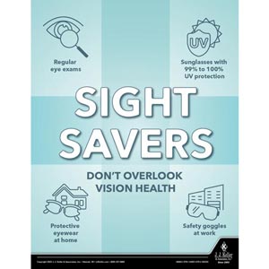 Don't Overlook Vision Health - Health & Wellness Awareness Poster
