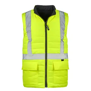 J. J. Keller® SAFEGEAR® Men’s Hi-Vis Type R Class 2 Reversible Puffer Safety Vest - Large Main Image