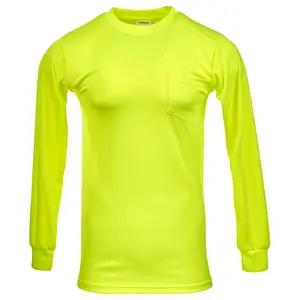 J. J. Keller® SAFEGEAR® Hi-Vis Non-Certified Long-Sleeve T-Shirt With Pocket - Small Main Image