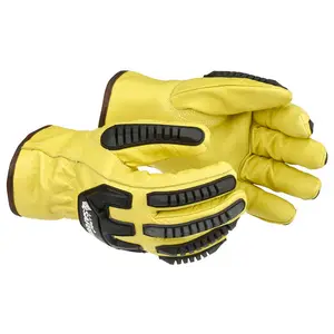 J. J. Keller® SAFEGEAR® Goatskin Cut Level A6 Oil & Gas Gloves with TPR - Large, 1 Pair Main Image