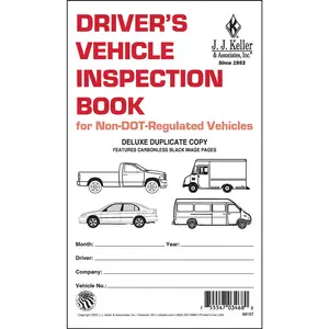 DVIR for Non-DOT-Regulated Drivers Form - Book Format, 2-Ply, Carbonless, 5-1/2" W x 9-1/4" L Main Image