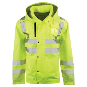 XL Lime Green Rain Jacket