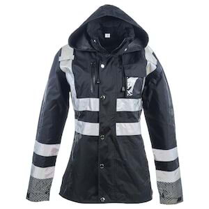 2XL Black Rain Jacket