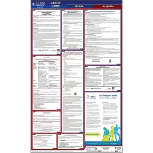 Alabama & Federal Labor Law Posters - All-In-One State & Federal Poster, English Main Image