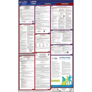 Arkansas & Federal Labor Law Posters - All-In-One State & Federal Poster, English Main Image