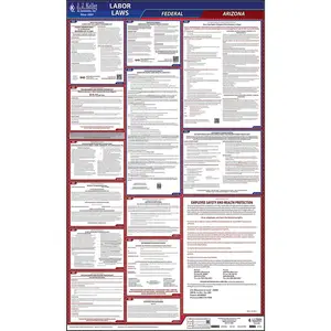 Arizona & Federal Labor Law Posters - All-In-One State & Federal Poster, English Main Image