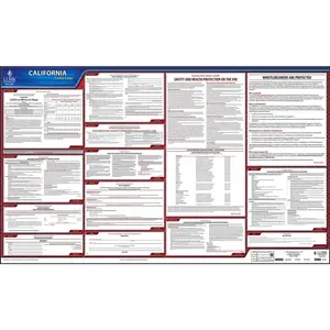 California & Federal Labor Law Posters - State Only Poster, English Main Image