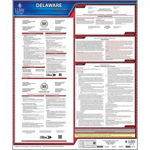Delaware & Federal Labor Law Posters - State Only Poster, English Main Image