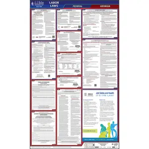 Georgia & Federal Labor Law Posters - All-In-One State & Federal Poster, English Main Image