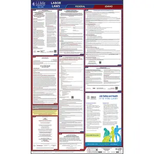Idaho & Federal Labor Law Posters - All-In-One State & Federal Poster, English Main Image