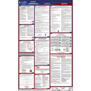 Indiana & Federal Labor Law Posters - All-In-One State & Federal Poster, Spanish Main Image