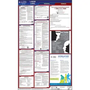 Kansas & Federal Labor Law Posters - All-In-One State & Federal Poster, English Main Image