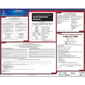 Kansas & Federal Labor Law Posters - State Only Poster, Spanish Main Image